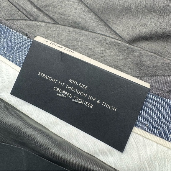 Banana Republic Silk Blend Logan Crop Mid Rise Trouser Pant Size 14 NWT - Picture 13 of 13